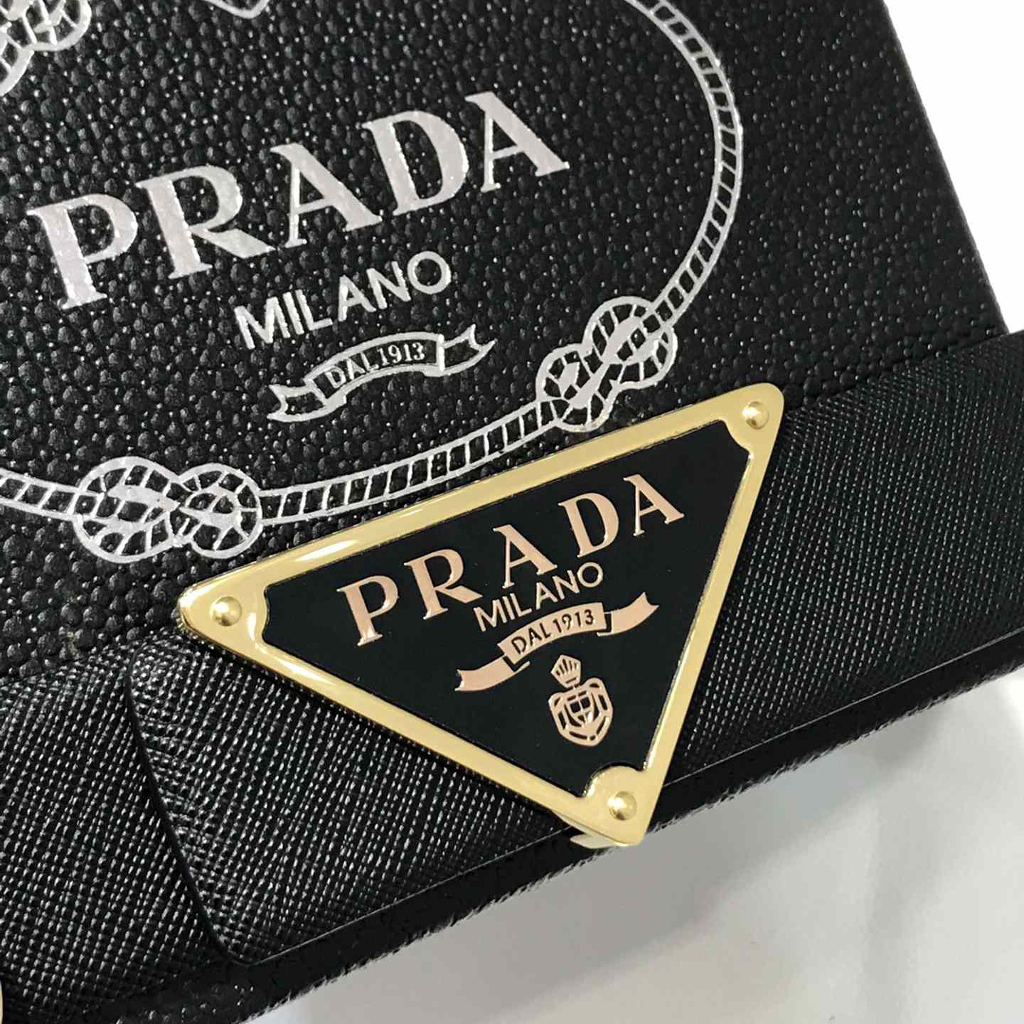 Prada Reversible Saffiano Leather Belt Strap - PerfectKickZ