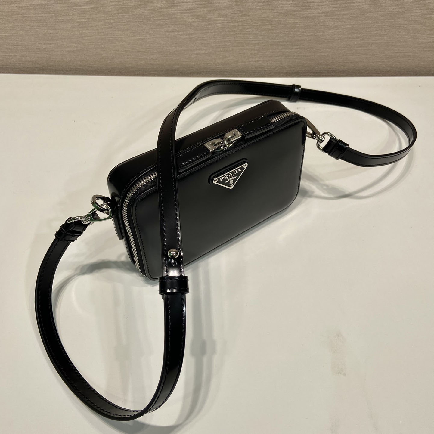 Prada Brique Brushed Leather Bag - PerfectKickZ