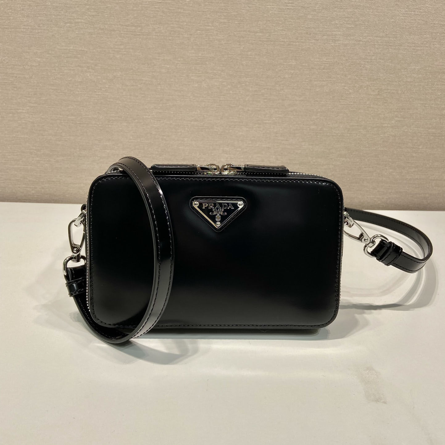 Prada Brique Brushed Leather Bag - PerfectKickZ
