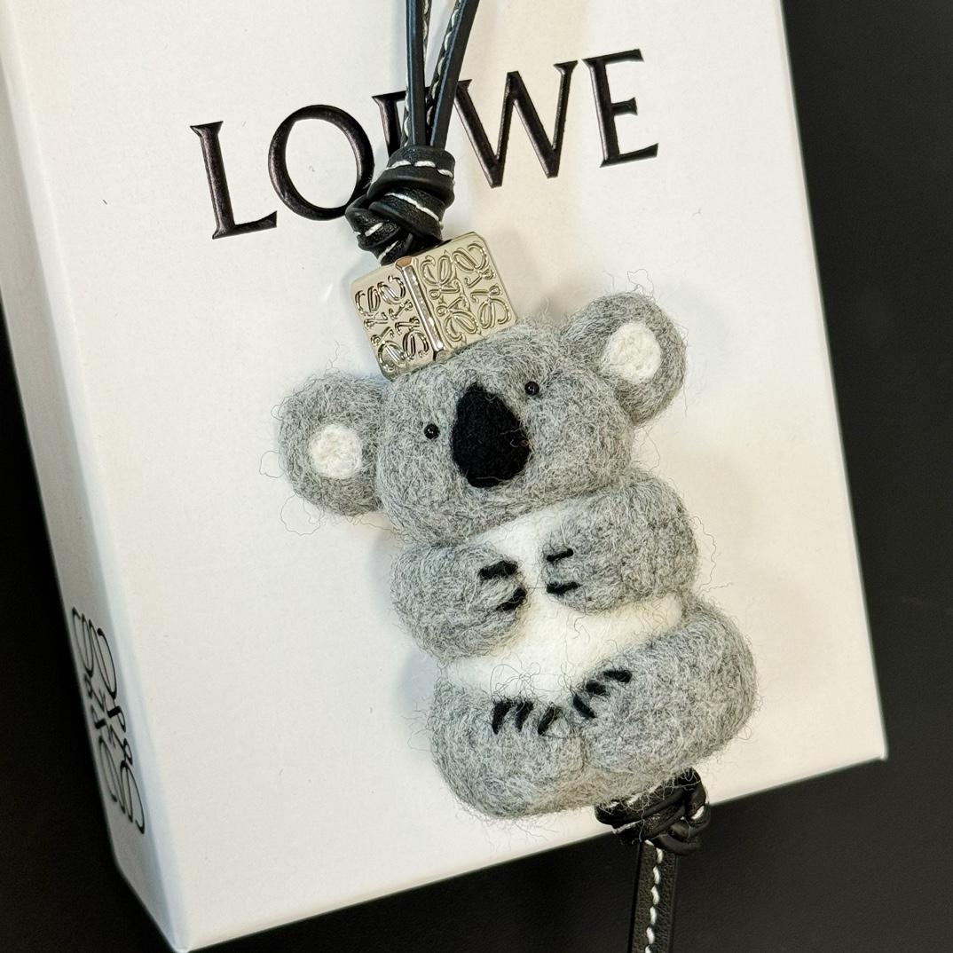 Loewe Koala Charm In Felt And Calfskin - PerfectKickZ