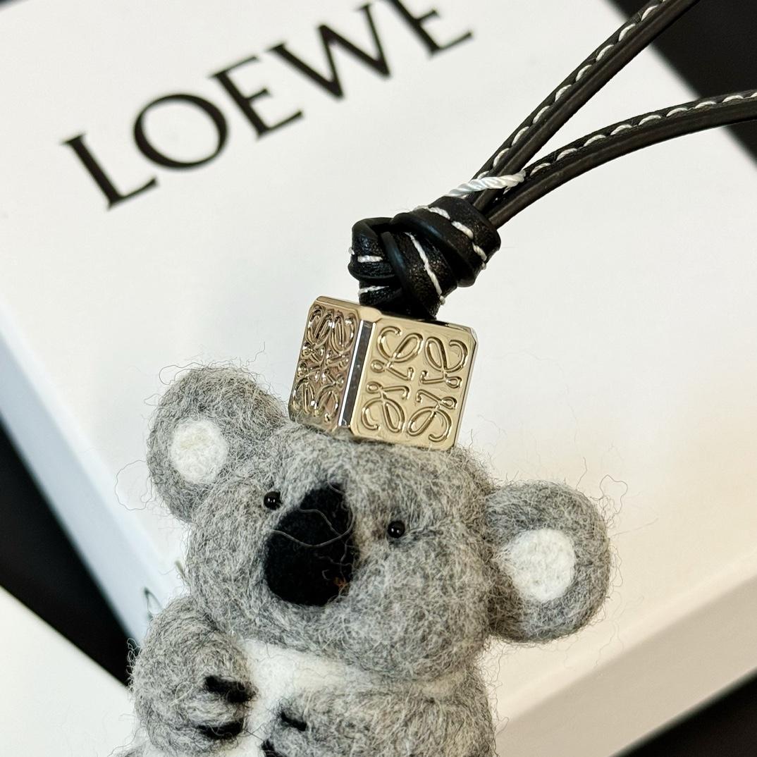 Loewe Koala Charm In Felt And Calfskin - PerfectKickZ