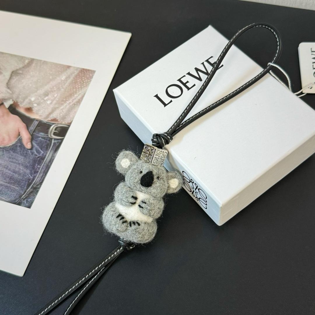 Loewe Koala Charm In Felt And Calfskin - PerfectKickZ