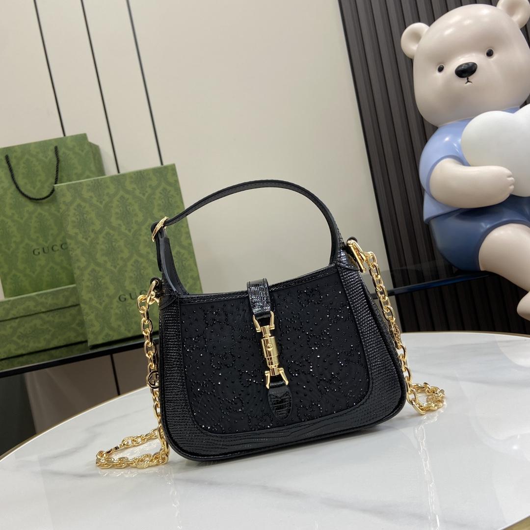 Gucci Jackie 1961 GG Crystal Mini Bag - PerfectKickZ