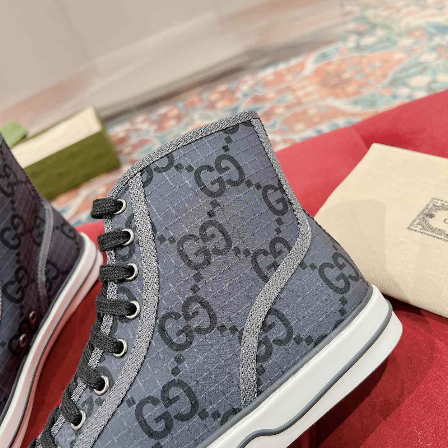 Gucci Tennis 1977 High-top Sneaker(upon uk size) - PerfectKickZ