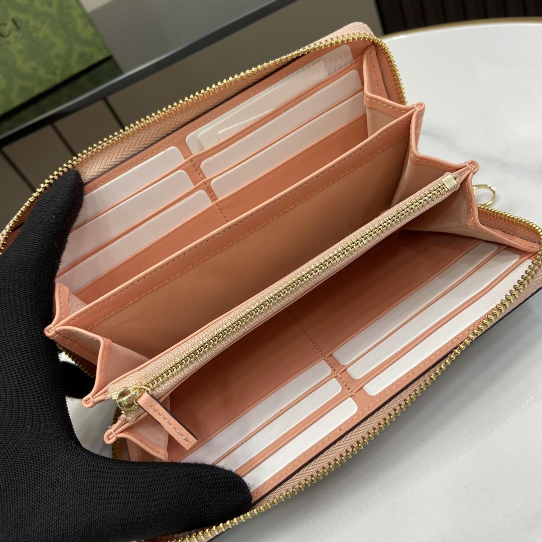 Gucci Zip Around Wallet With Horsebit Print  - PerfectKickZ