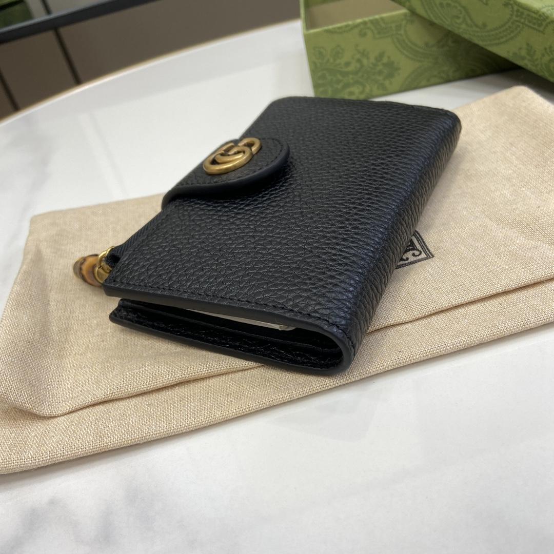 Gucci Medium double G Wallet With Bamboo - PerfectKickZ