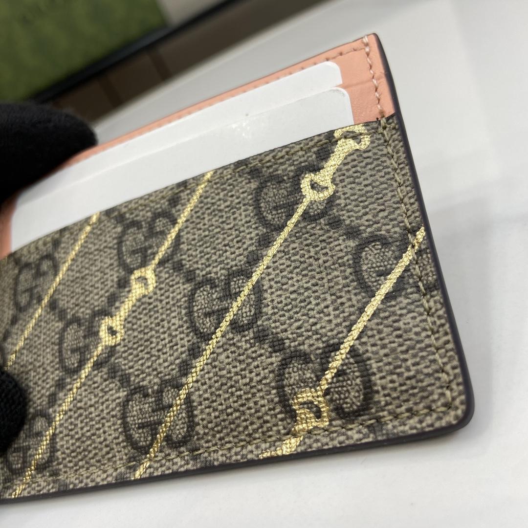 Gucci Card Case With Horsebit Print - PerfectKickZ