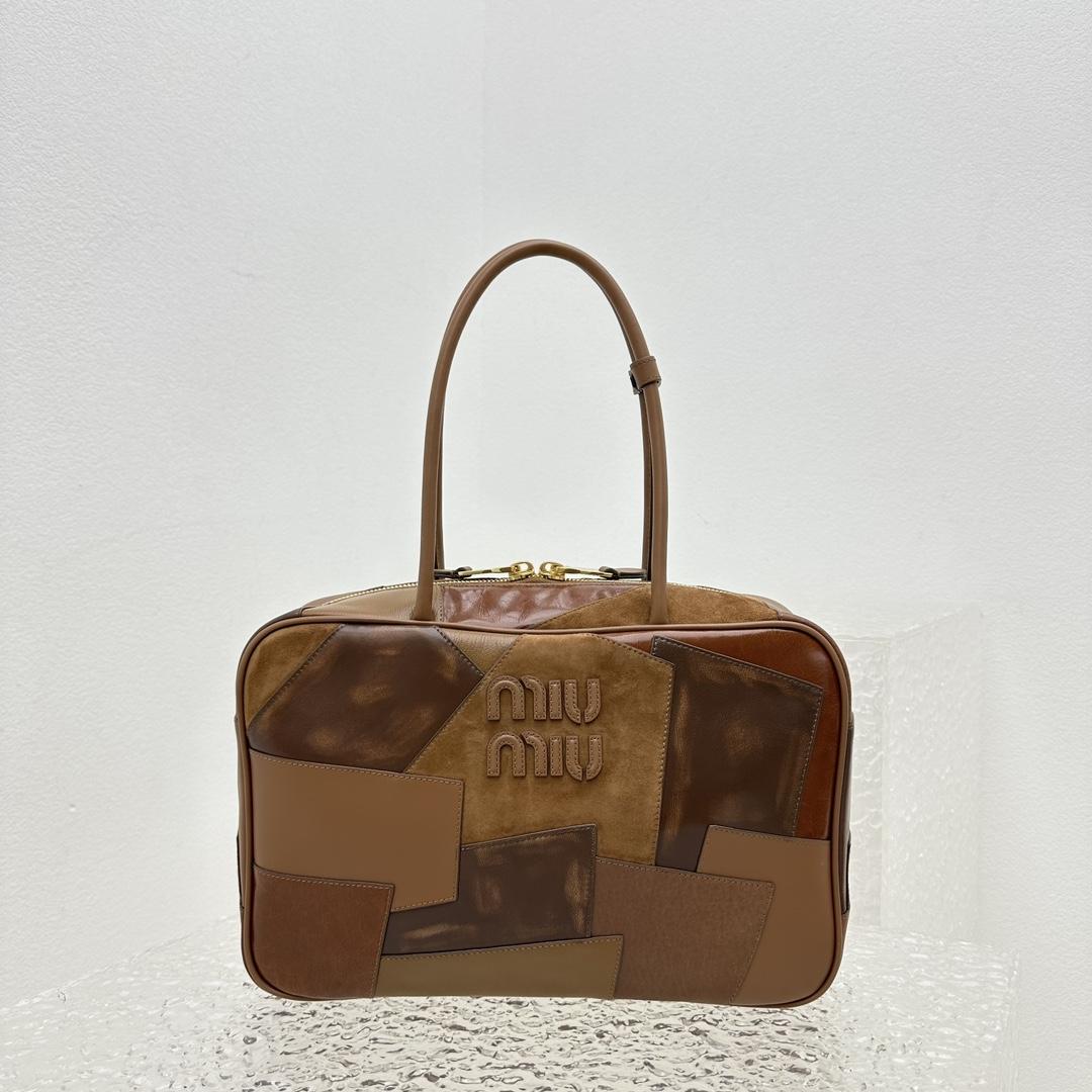 Miu Miu Leather Patchwork Bag - PerfectKickZ