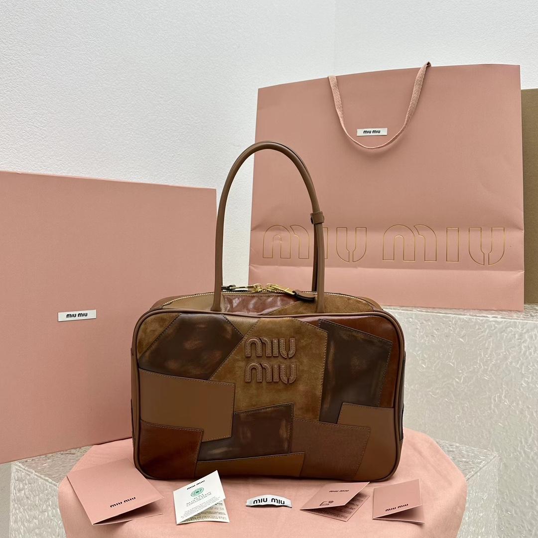 Miu Miu Leather Patchwork Bag - PerfectKickZ