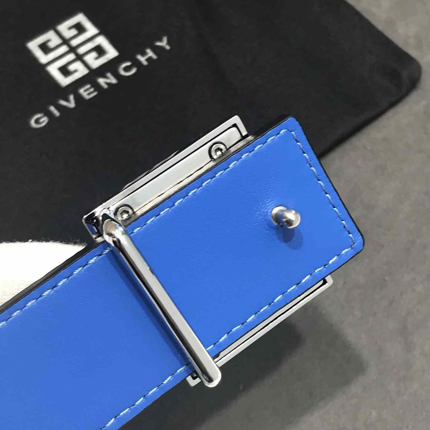 Givenchy 4G Reversible Belt In Leather And 4G Coated Canvas - 