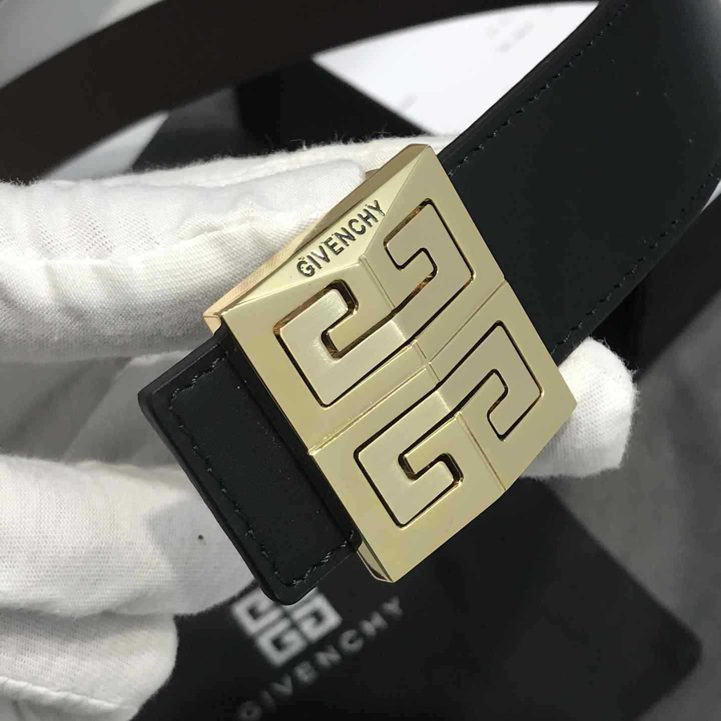 Givenchy 4G Reversible Belt In Leather  - PerfectKickZ