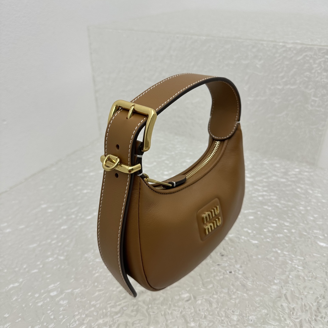 Miu Miu Leather Hobo Bag - 
