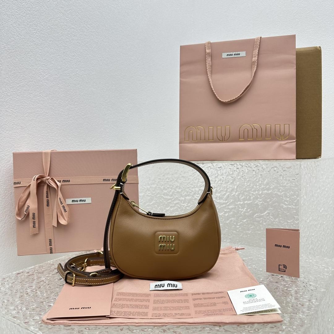 Miu Miu Leather Hobo Bag - PerfectKickZ