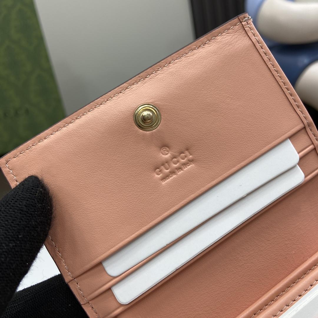 Gucci Card Case Wallet With Horsebit Print - PerfectKickZ