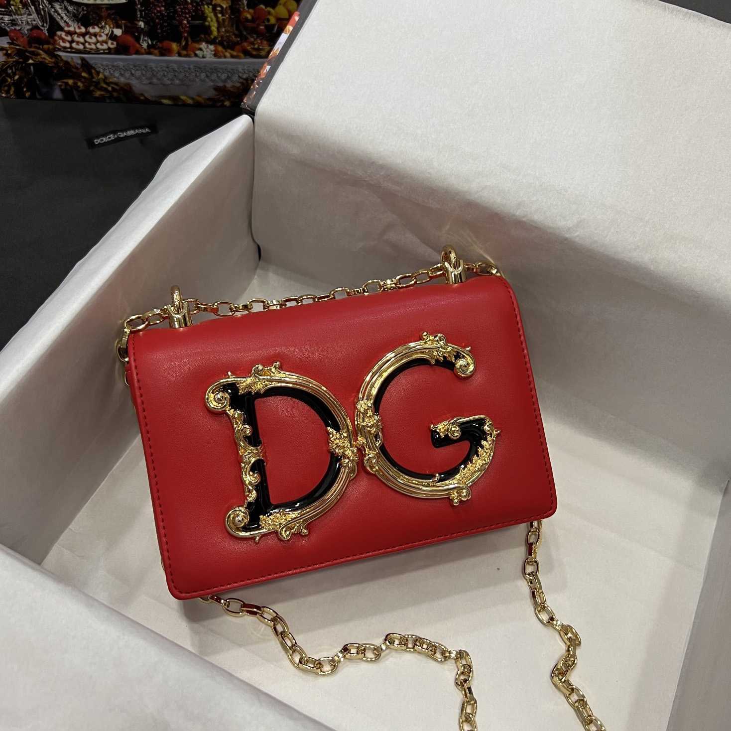 Dolce & Gabbana Nappa Mordore Leather DG Girls Bag - PerfectKickZ