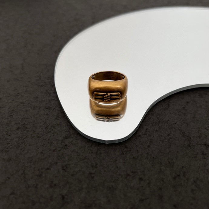 Balenciaga Icon Signet Ring  - PerfectKickZ