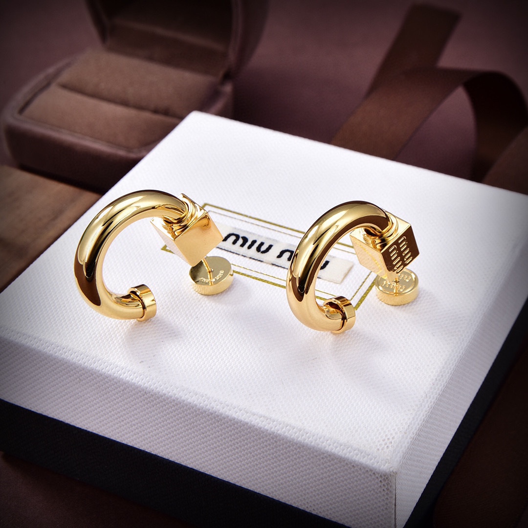 Miu Miu Metal Earrings - PerfectKickZ