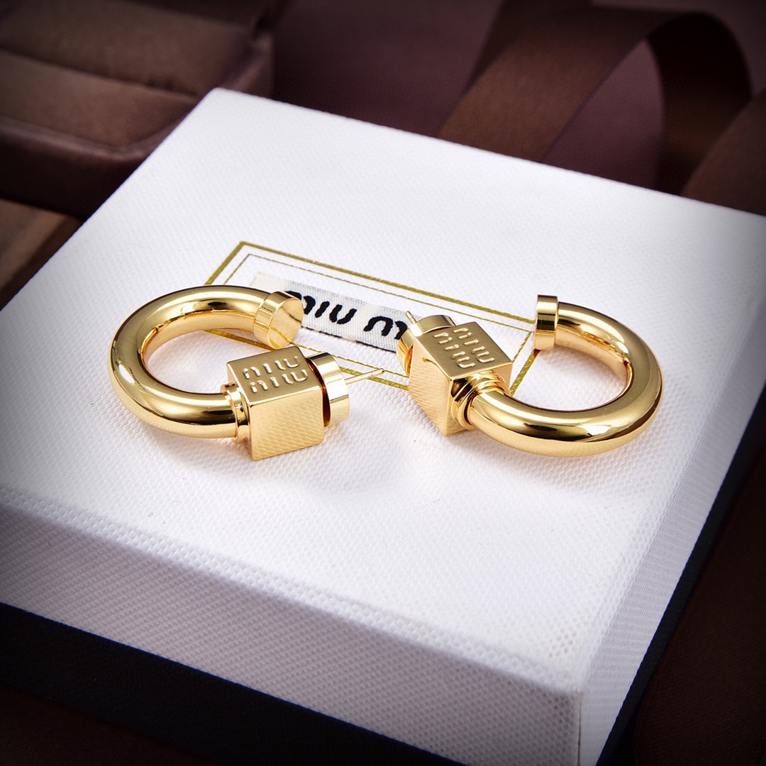 Miu Miu Metal Earrings - PerfectKickZ