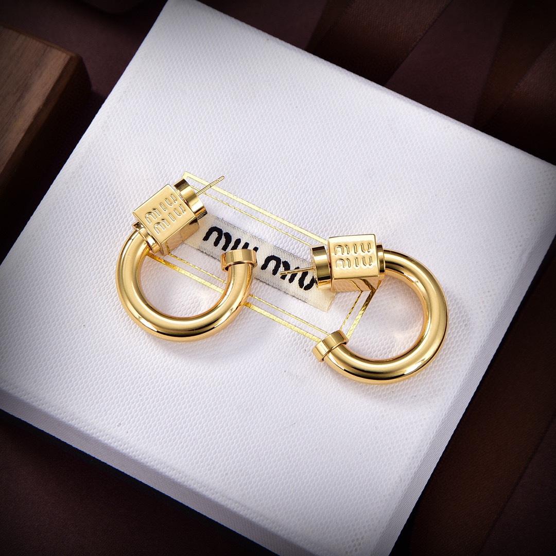 Miu Miu Metal Earrings - PerfectKickZ