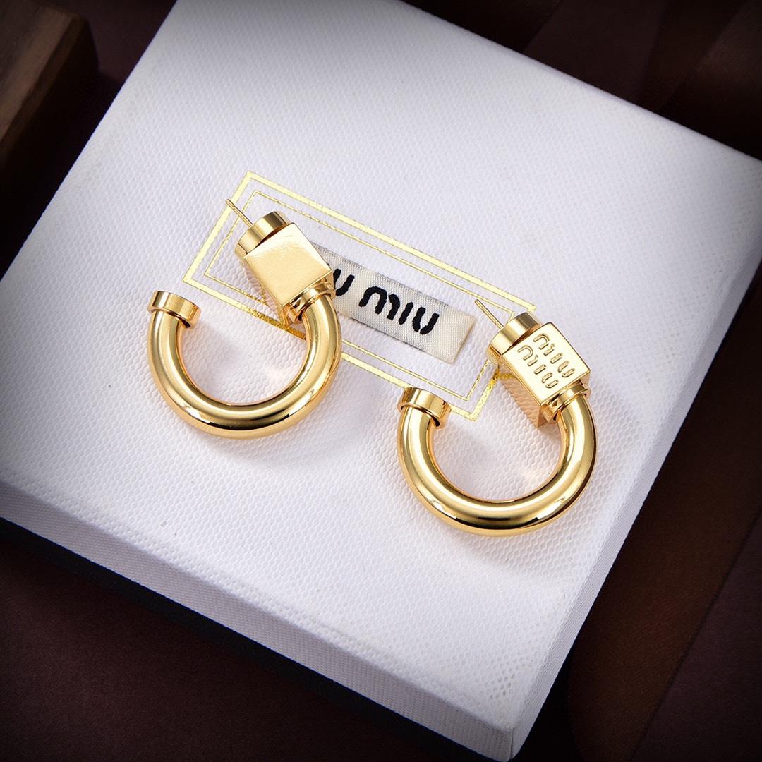 Miu Miu Metal Earrings - PerfectKickZ