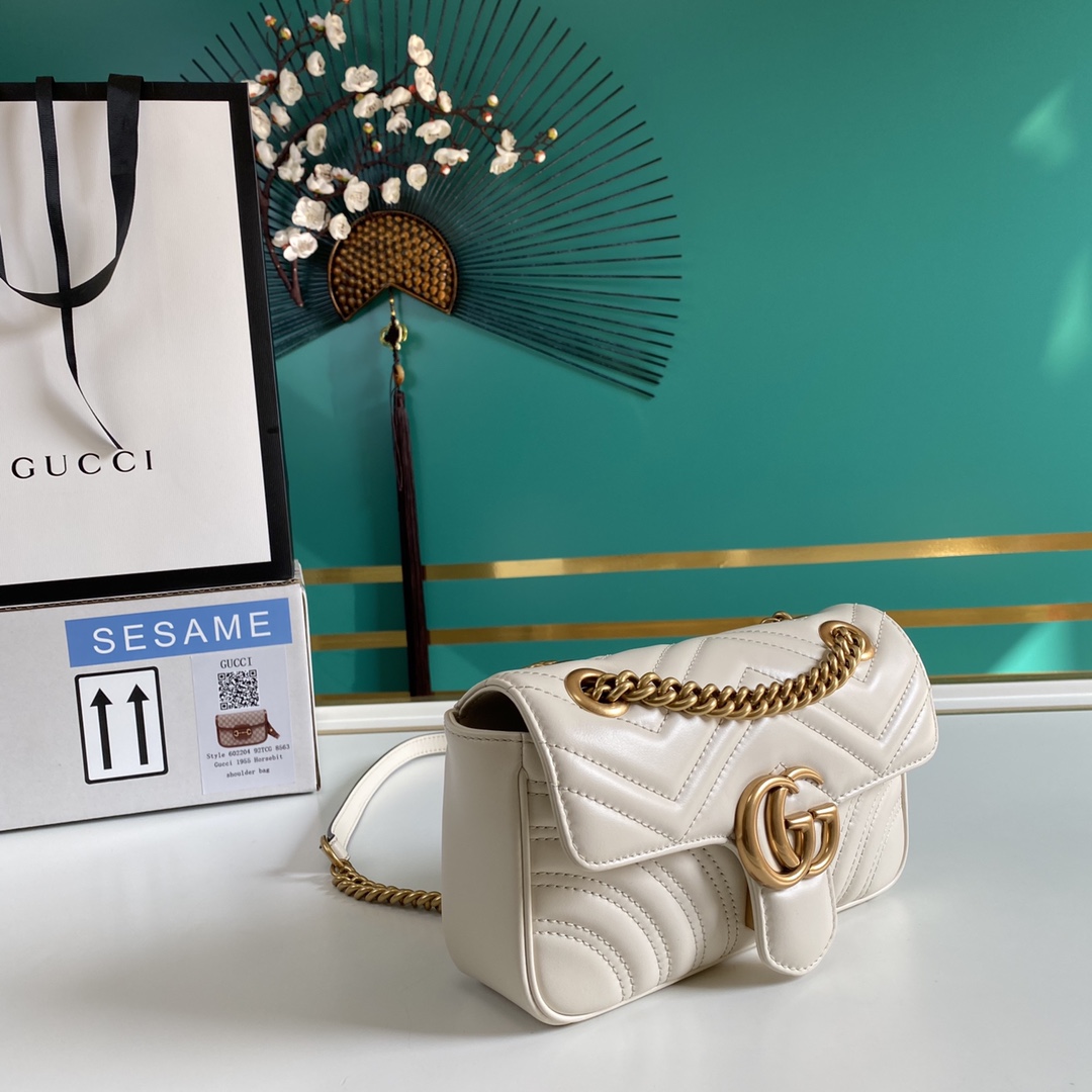 Gucci GG Marmont Matelassé Mini Bag - PerfectKickZ