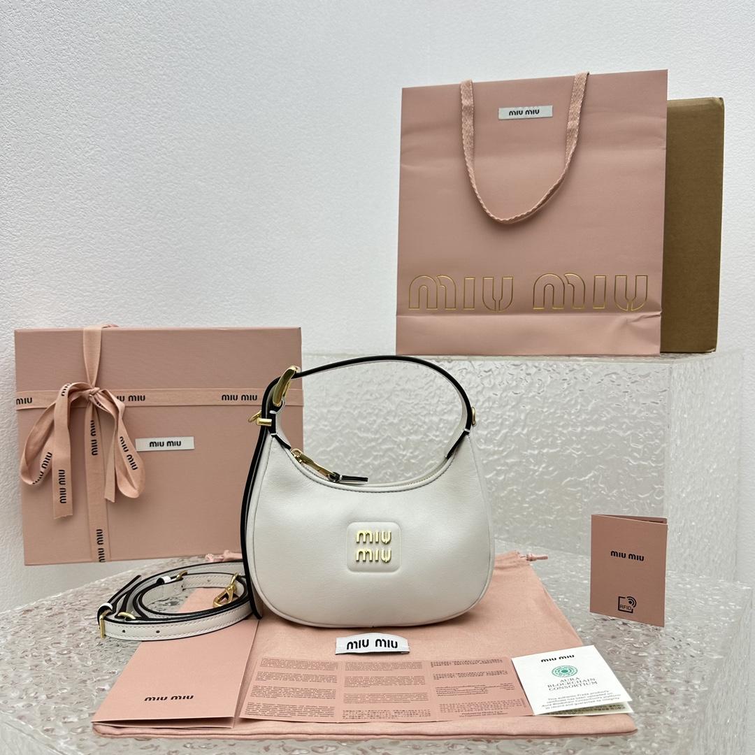 Miu Miu Leather Hobo Bag - PerfectKickZ