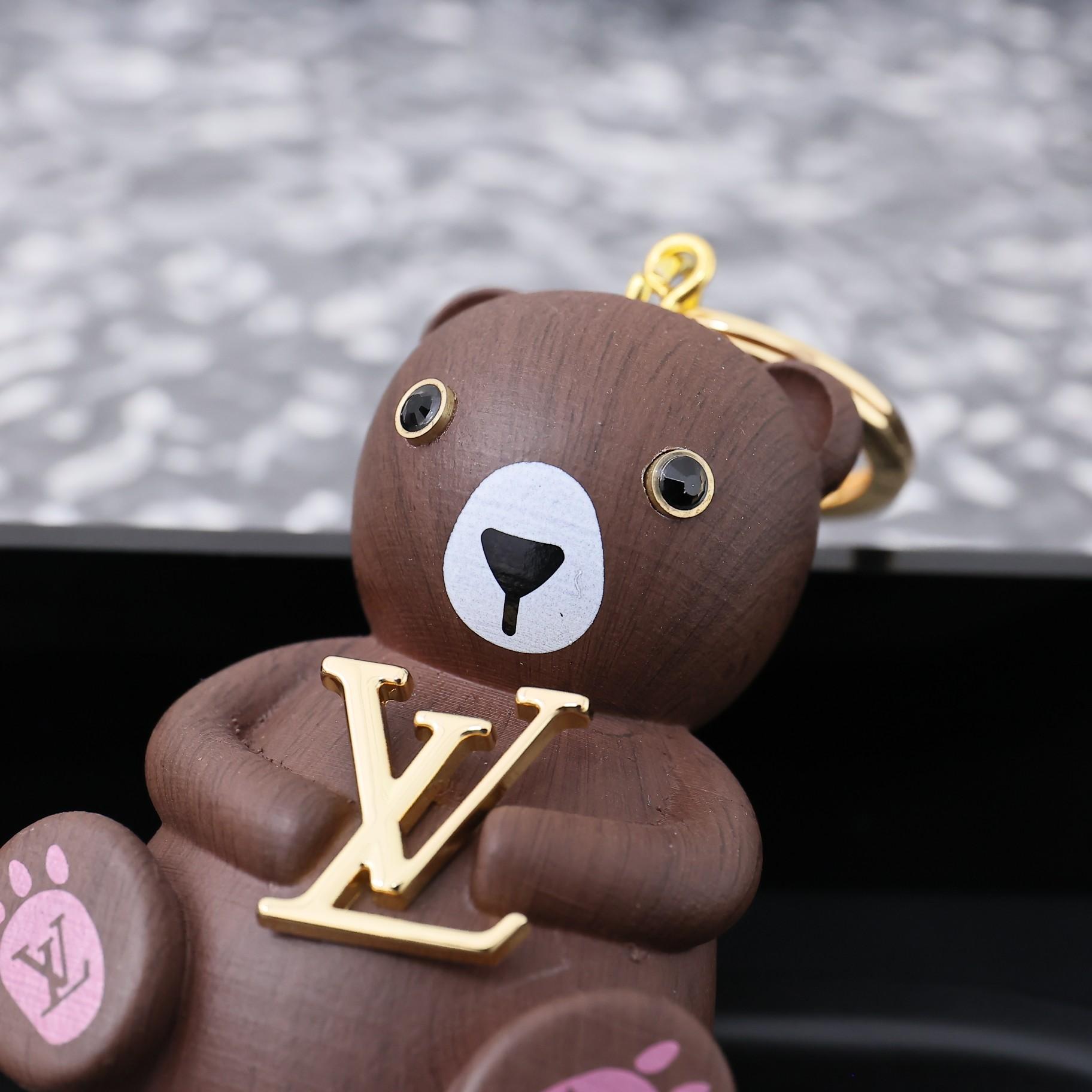 Louis Vuitton LV Teddy Bear Keyring And Bag Charm   M01360 - PerfectKickZ