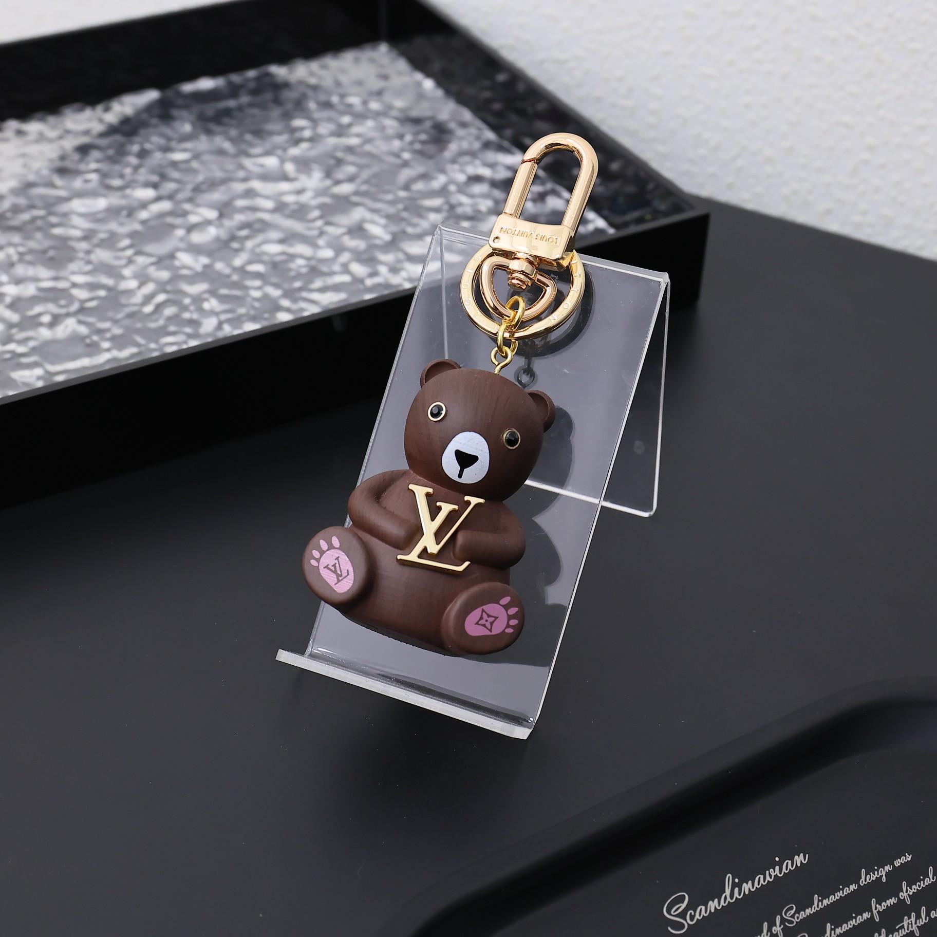 Louis Vuitton LV Teddy Bear Keyring And Bag Charm   M01360 - PerfectKickZ
