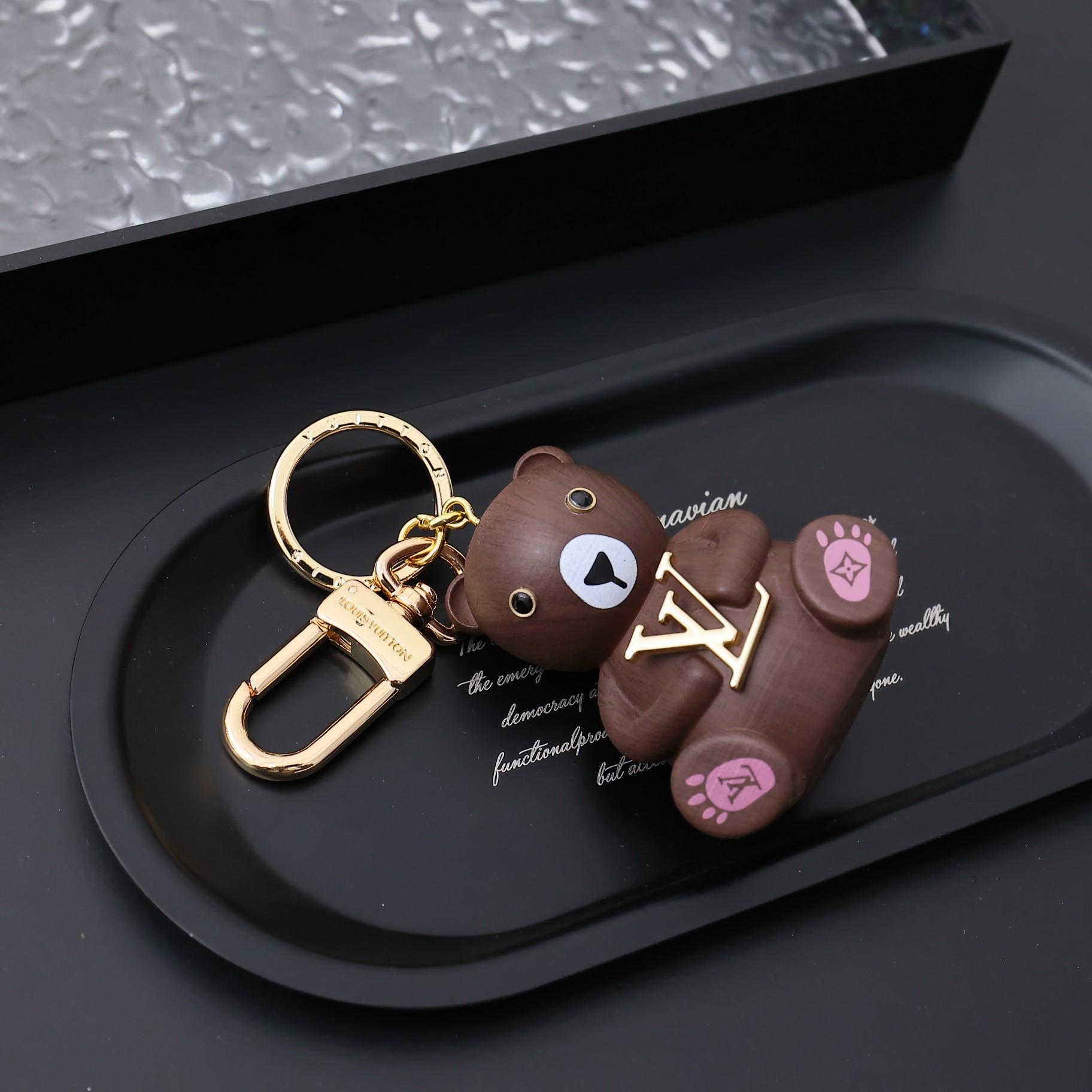 Louis Vuitton LV Teddy Bear Keyring And Bag Charm   M01360 - PerfectKickZ