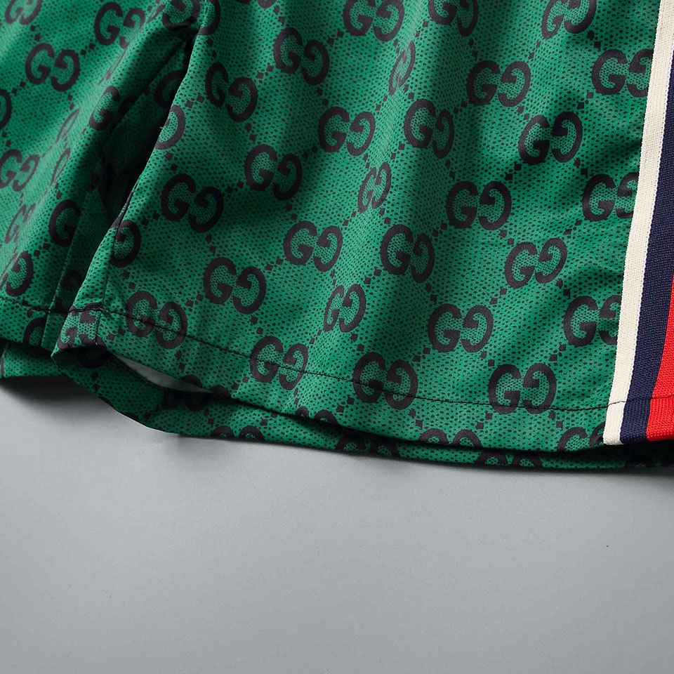 Gucci GG Cotton Shorts With Web - PerfectKickZ