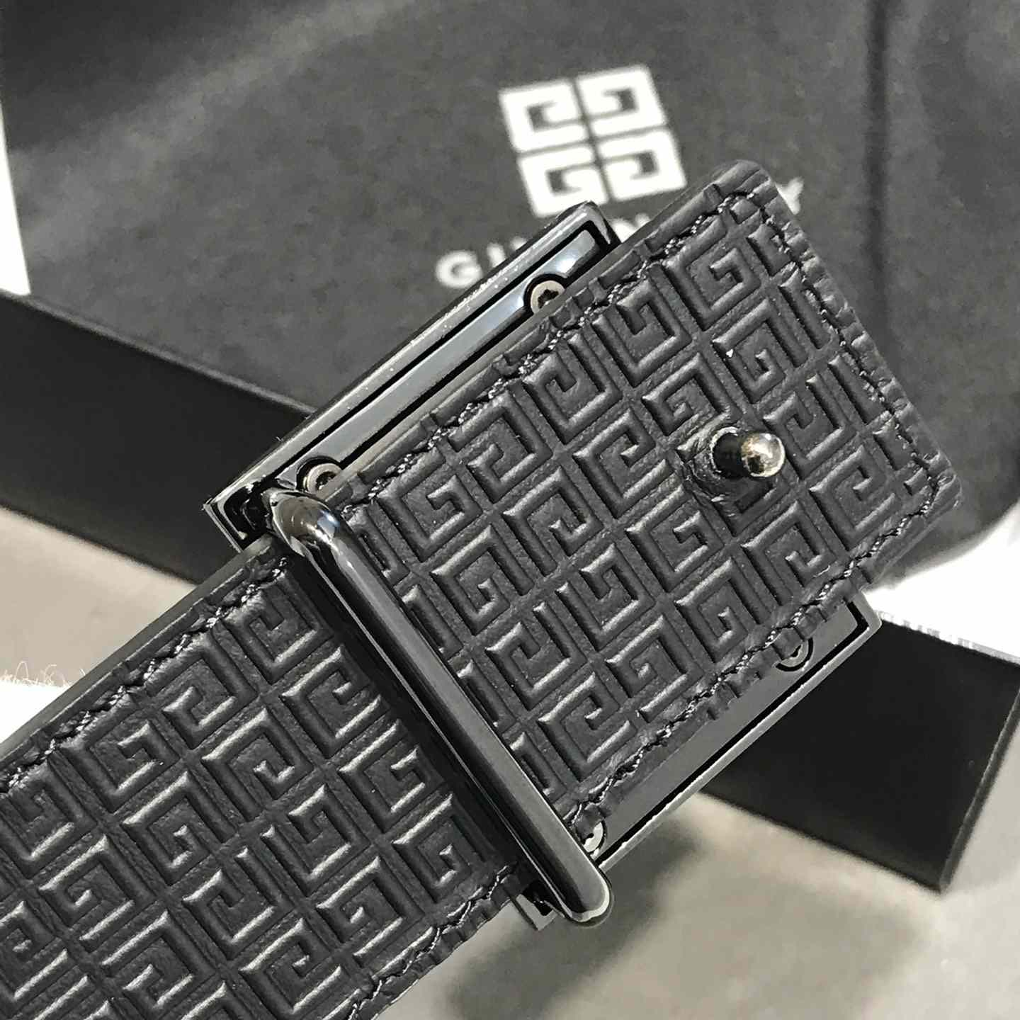 Givenchy 4G Reversible Belt In Leather And 4G Coated Canvas - PerfectKickZ