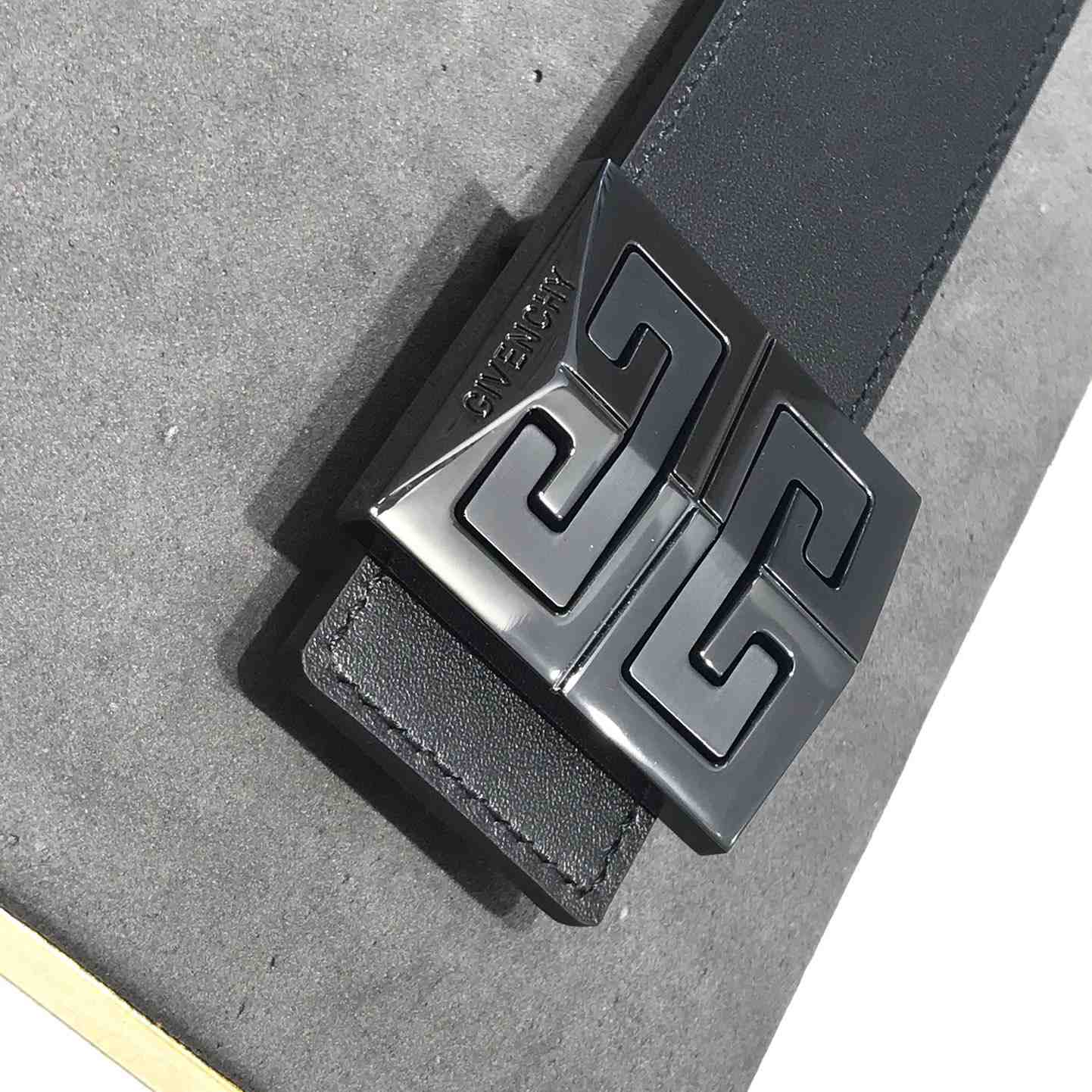Givenchy 4G Reversible Belt In Leather And 4G Coated Canvas - PerfectKickZ