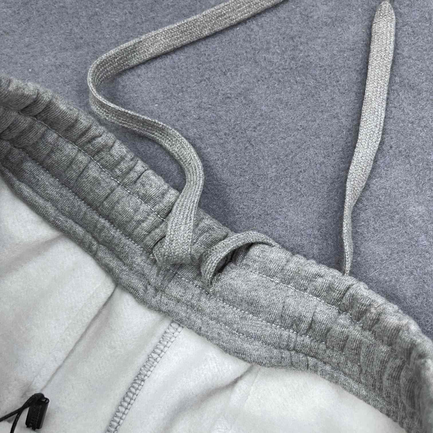 Burberry Check Panel Jogging Trousers In Grey - PerfectKickZ