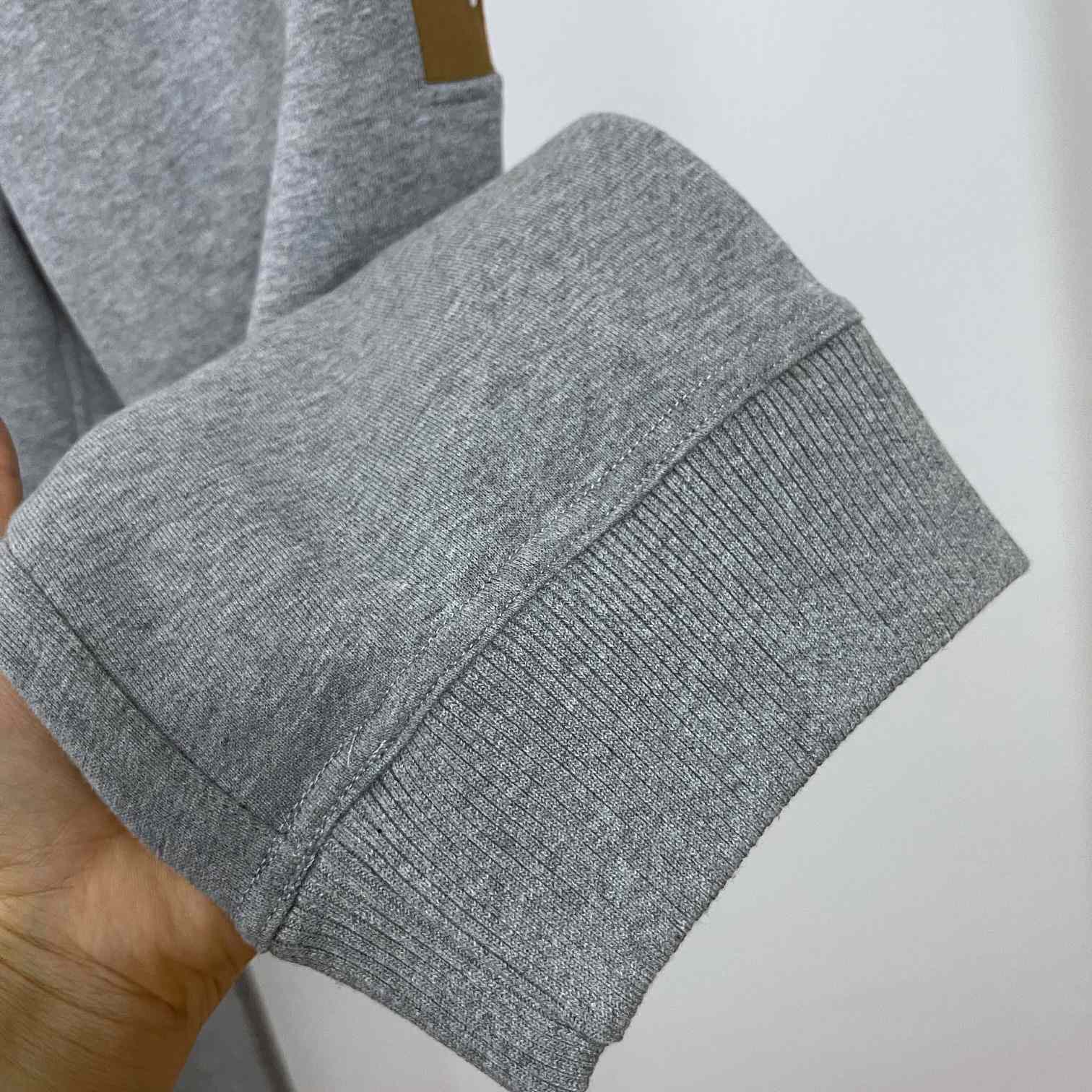Burberry Check Panel Jogging Trousers In Grey - PerfectKickZ