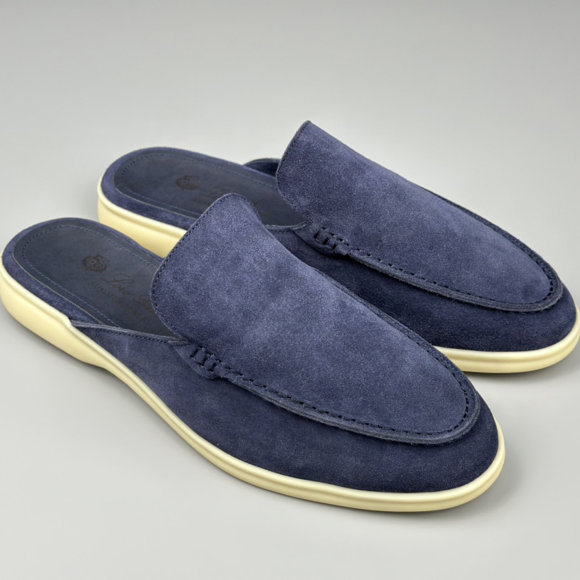 Loro Piana Babouche Walk Loafers Violet Color - PerfectKickZ