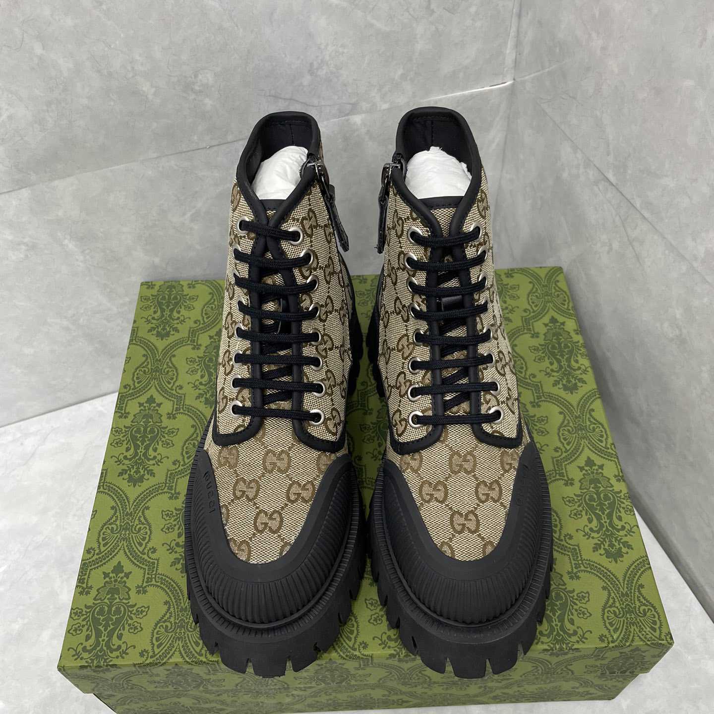 Gucci GG Canvas Boots  - 