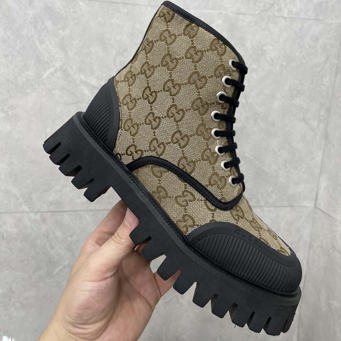 Gucci GG Canvas Boots  - 