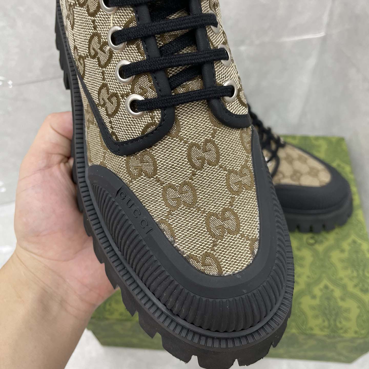 Gucci GG Canvas Boots  - 