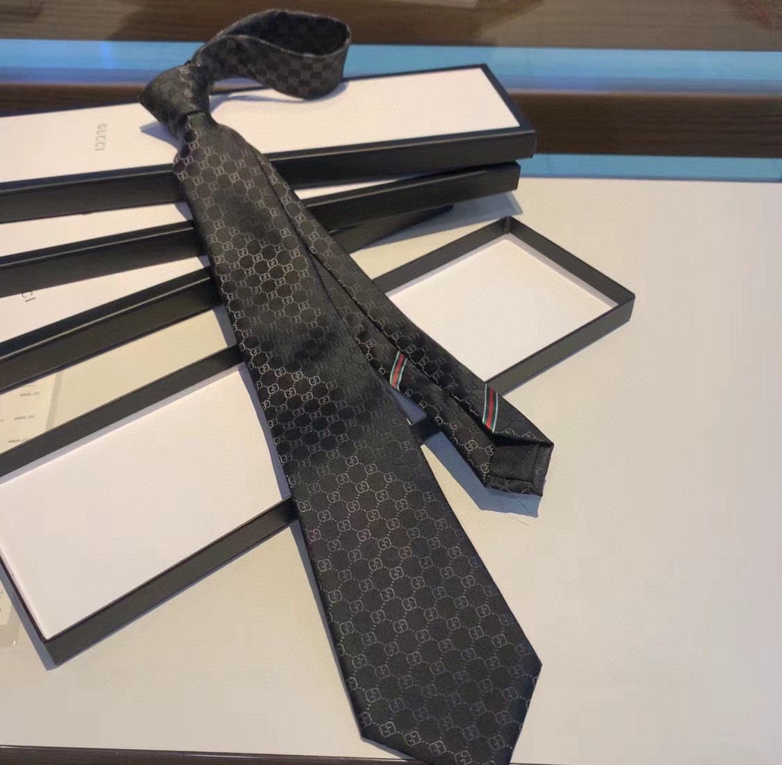 Gucci GG Pattern Silk Tie - PerfectKickZ