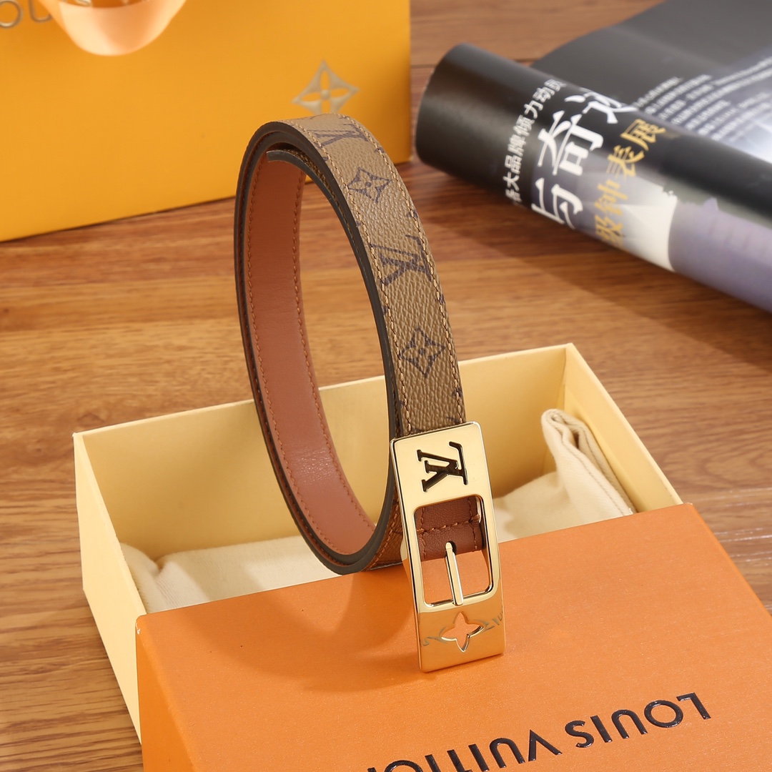 Louis Vuitton LV Duo 18MM Reversible Belt    M8369W - PerfectKickZ