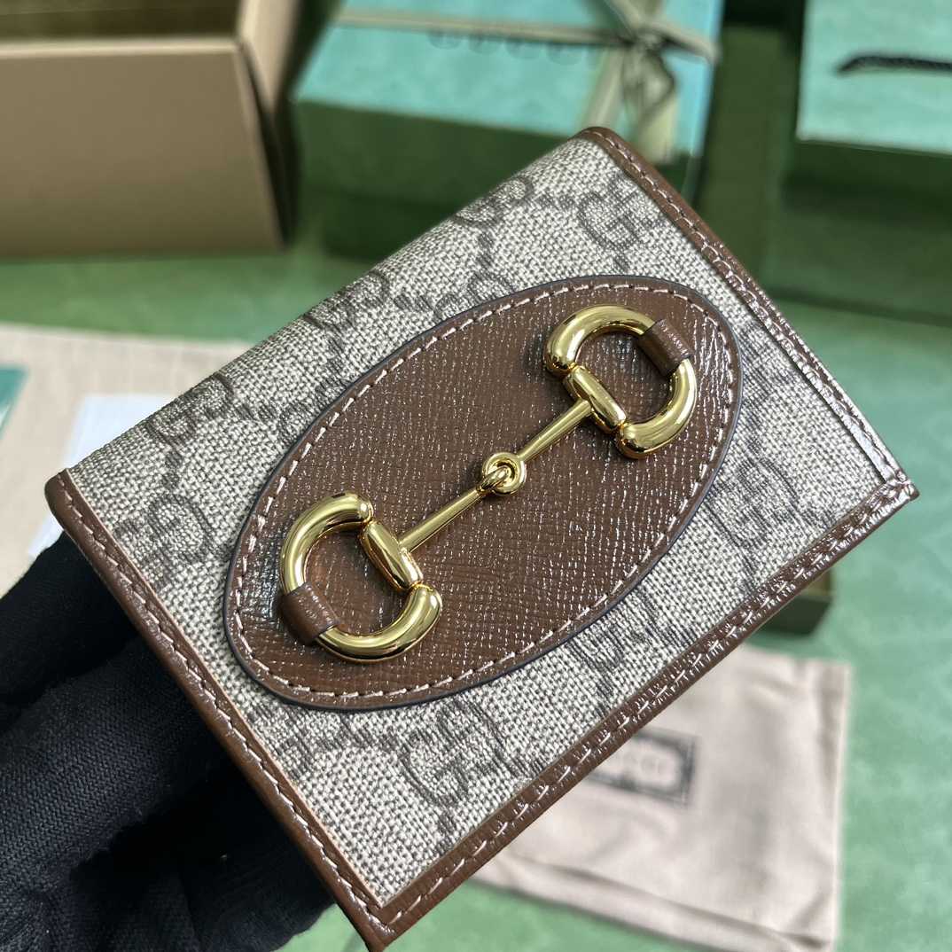 Gucci Horsebit 1955 Card Case Wallet - PerfectKickZ
