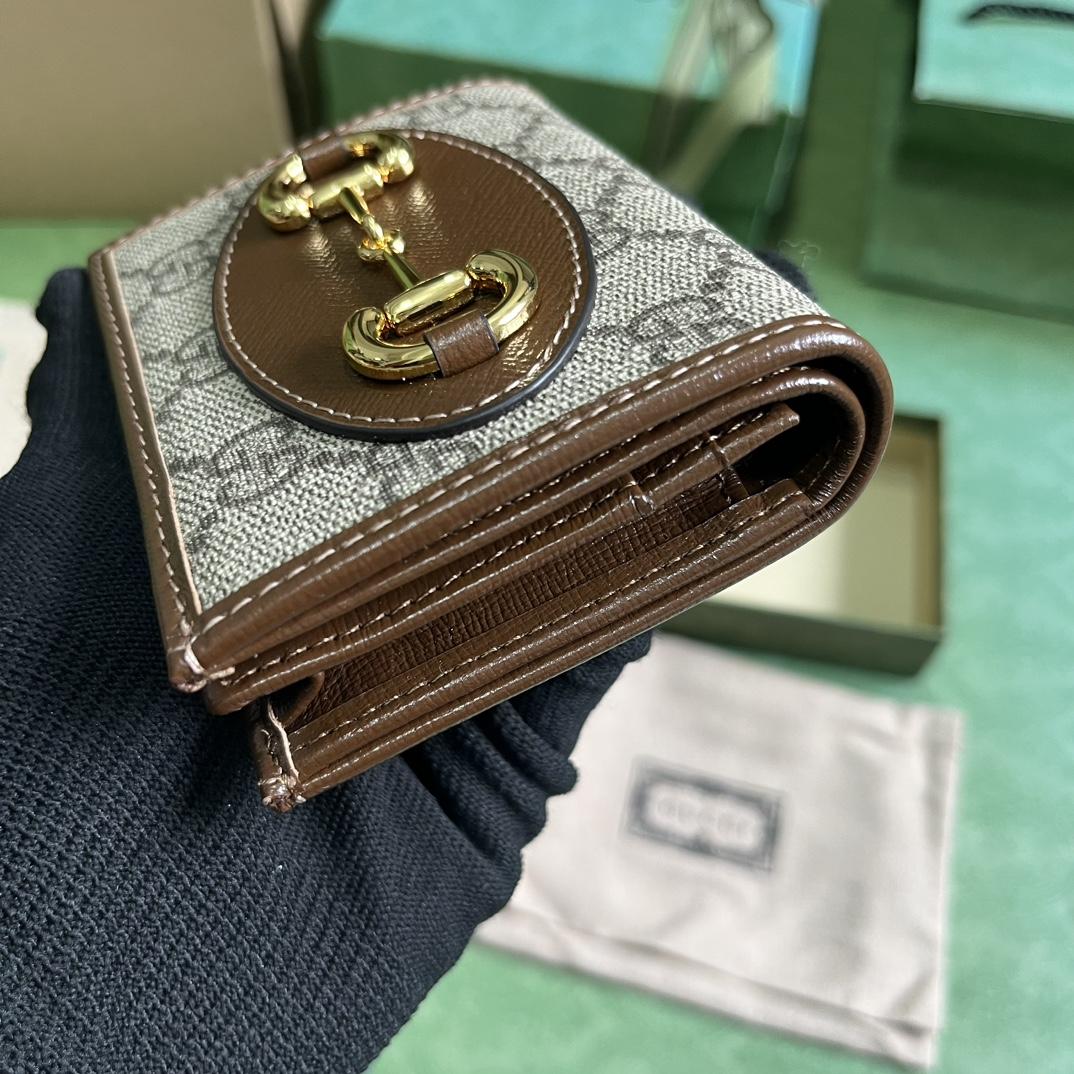 Gucci Horsebit 1955 Card Case Wallet - PerfectKickZ