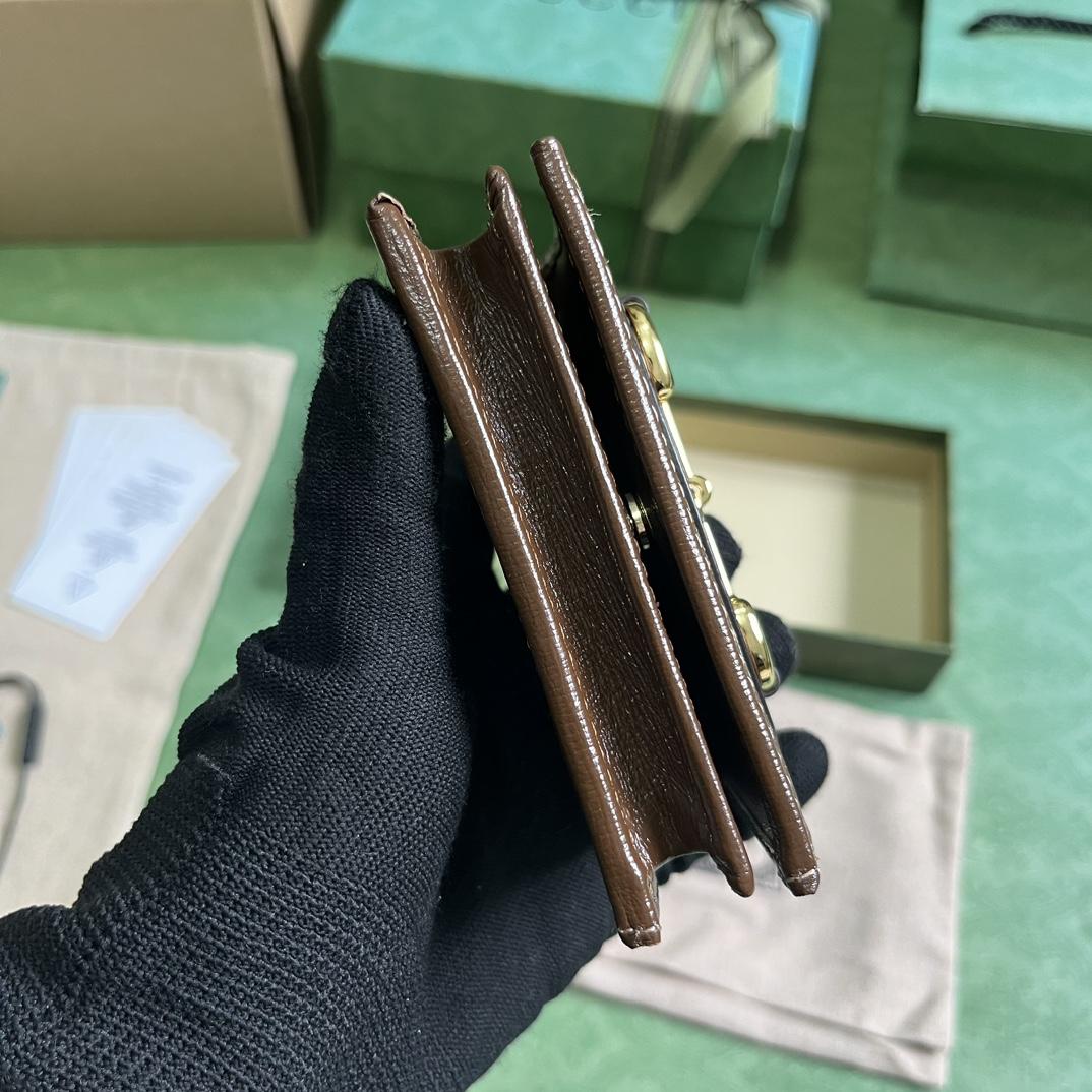 Gucci Horsebit 1955 Card Case Wallet - PerfectKickZ