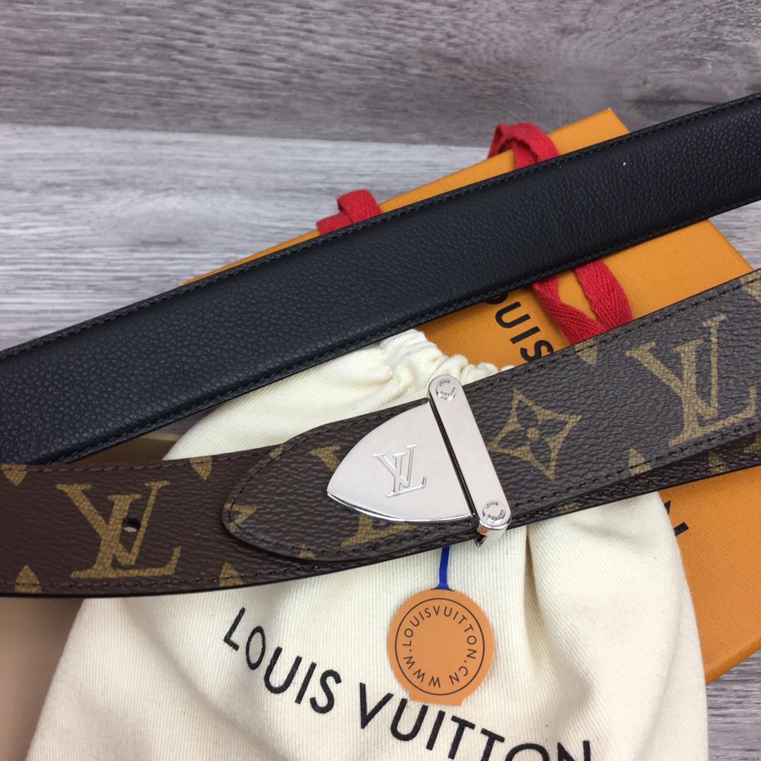 Louis Vuitton LV Trunk 35mm Reversible Belt - PerfectKickZ