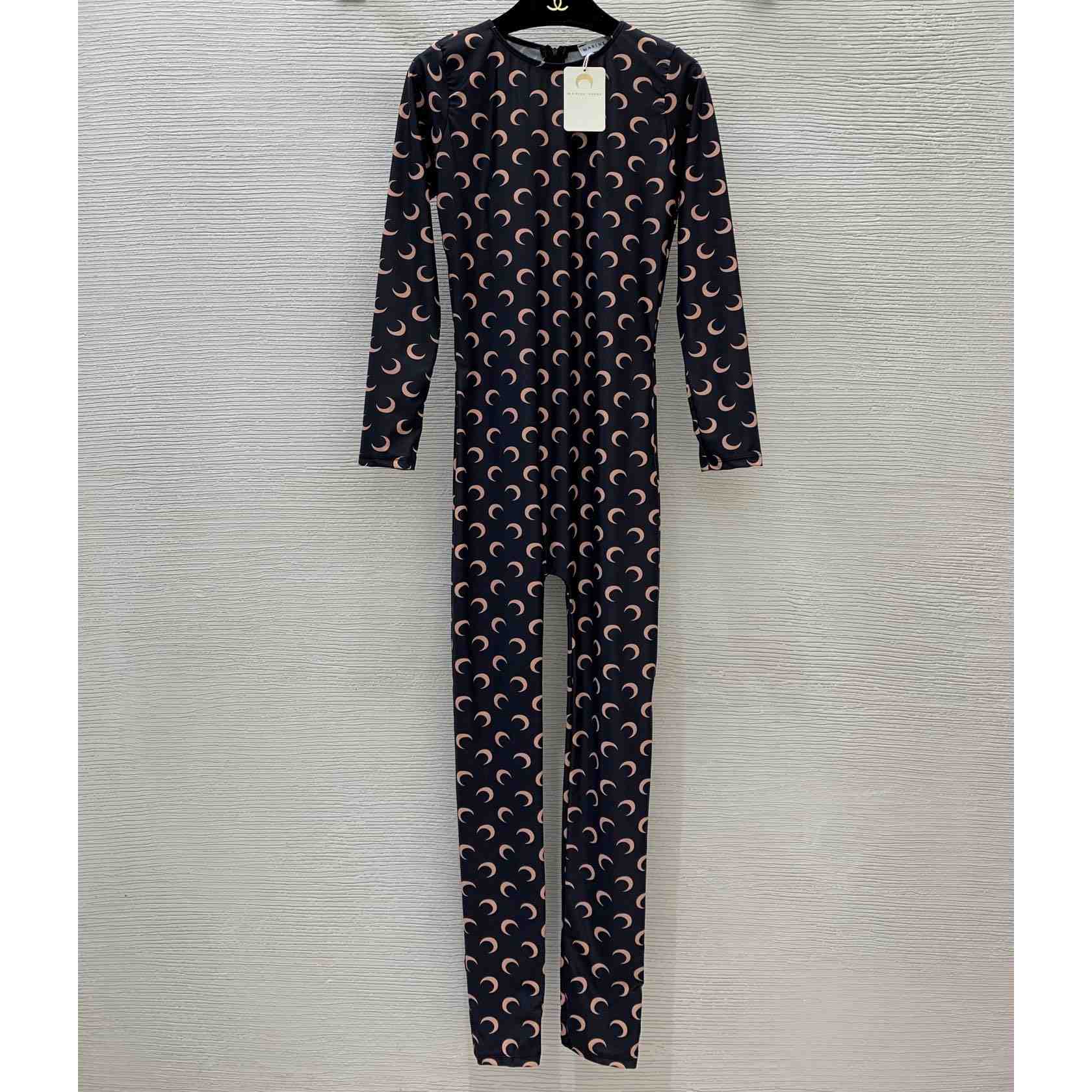 Marine Serre Tan All Over Moon Jumpsuit - PerfectKickZ