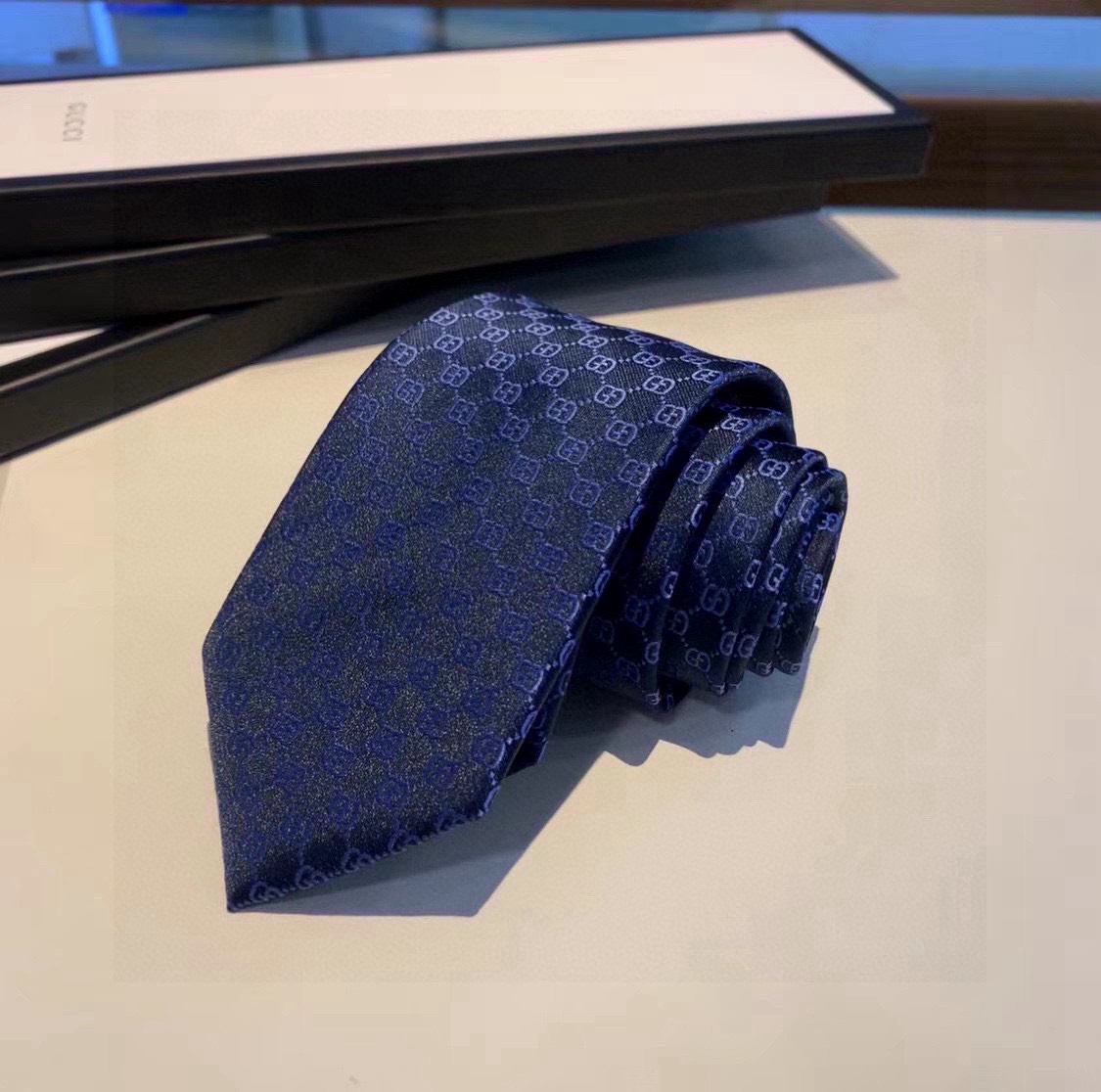 Gucci GG Pattern Silk Tie - PerfectKickZ