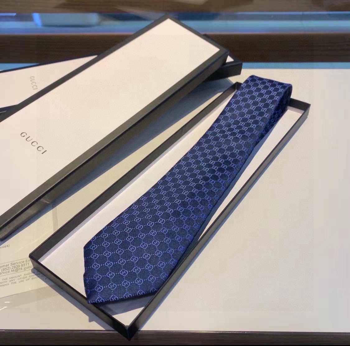 Gucci GG Pattern Silk Tie - PerfectKickZ
