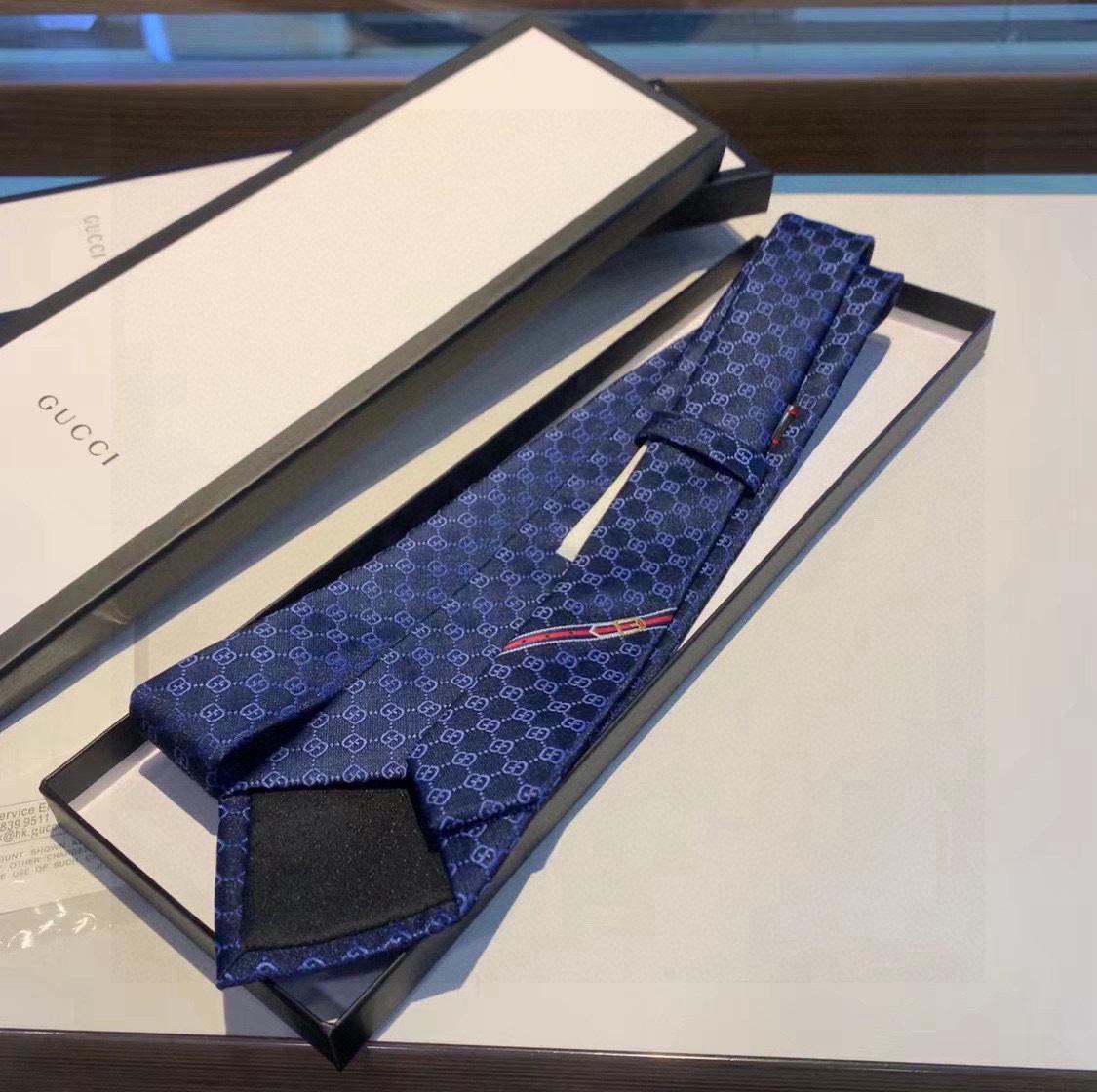 Gucci GG Pattern Silk Tie - PerfectKickZ