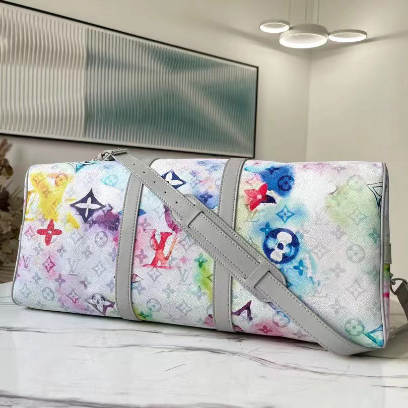 Louis Vuitton Keepall 50 Monogram Watercolor - PerfectKickZ