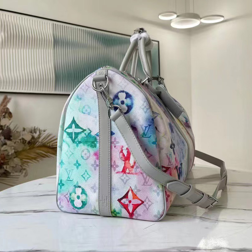 Louis Vuitton Keepall 50 Monogram Watercolor - PerfectKickZ